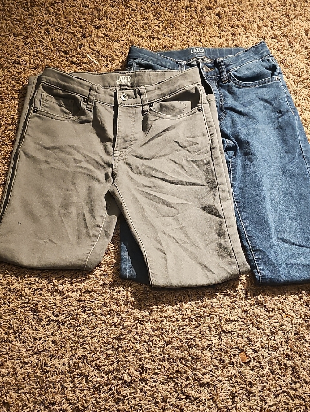 Boy’s Gray Stretch Jeans - Slim Straight